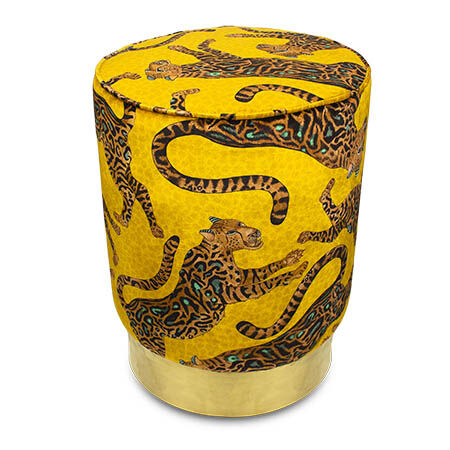 Cheetah Kings Pouf